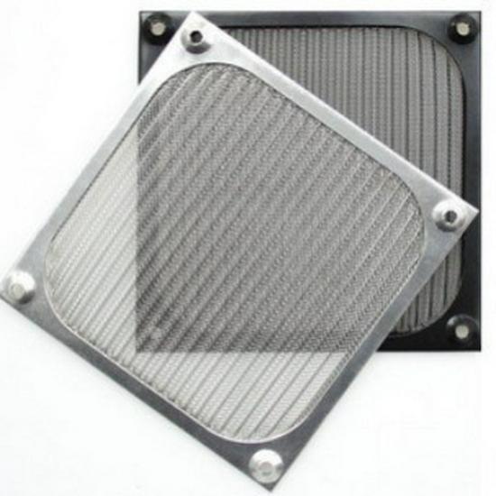 Black Aluminum Dustproof Fan Mesh Cover for 8cm, 9cm, 12cm Fans