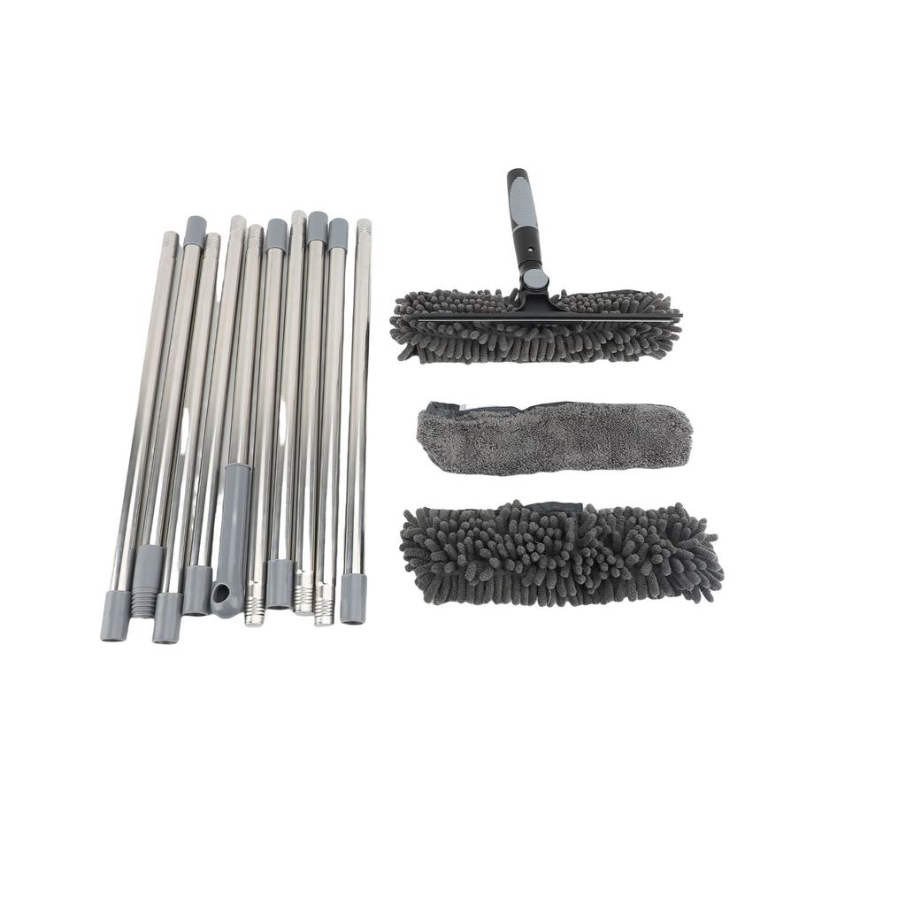 2 in 1 Window Cleaner with Pole High Efficiency Window Wiper Squeegee for Home Commercial Use