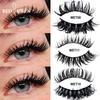New Wet Spikey Lashes Makeup D Curl Russian Strip Fake Eyelashes Cosplay Natural Full Strip Lashes Supplies