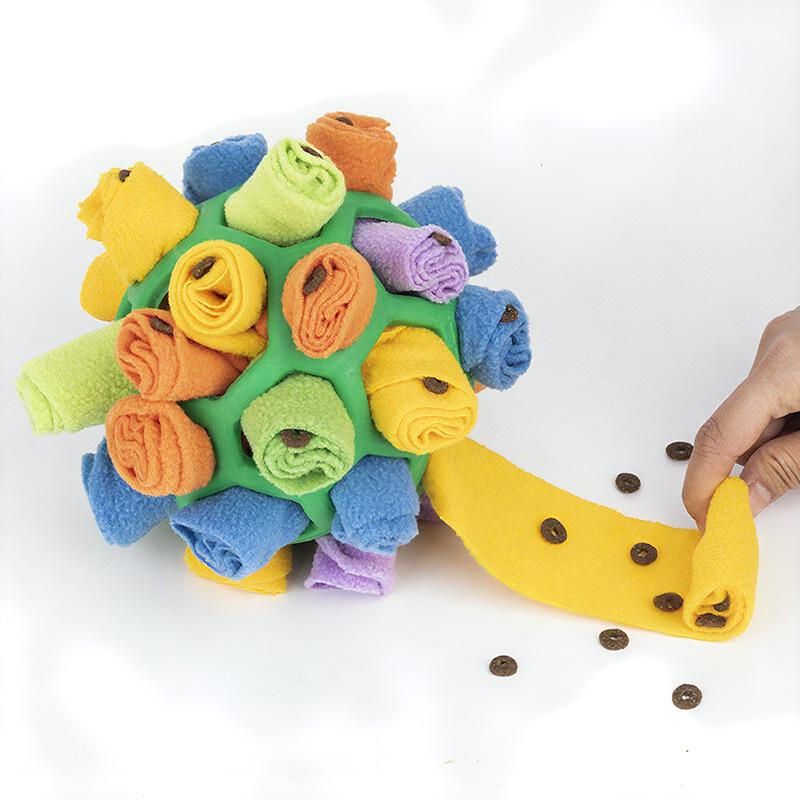 Polar Fleece Interactive Snuffle Hiding Food Durable Sniffle Interactive Treat Game Anti-demolition Toys Portable Slow Feeder