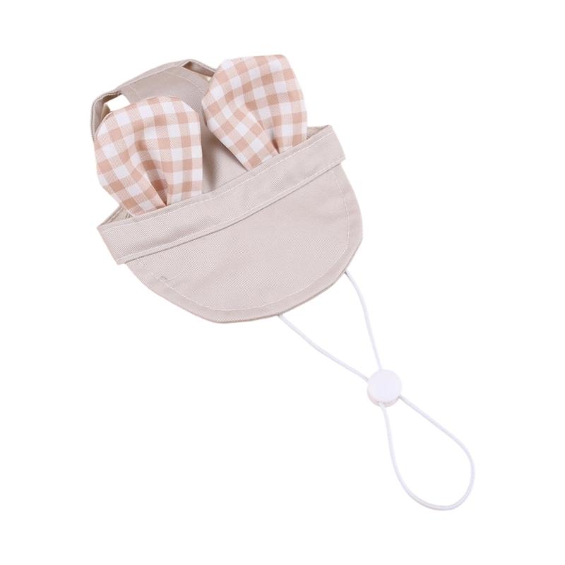 Outdoor Pet Sun Hat Sun Blocking Design Lightweighted Polyester Summer Hat For Dogs Kitten Ventilated Ear Space