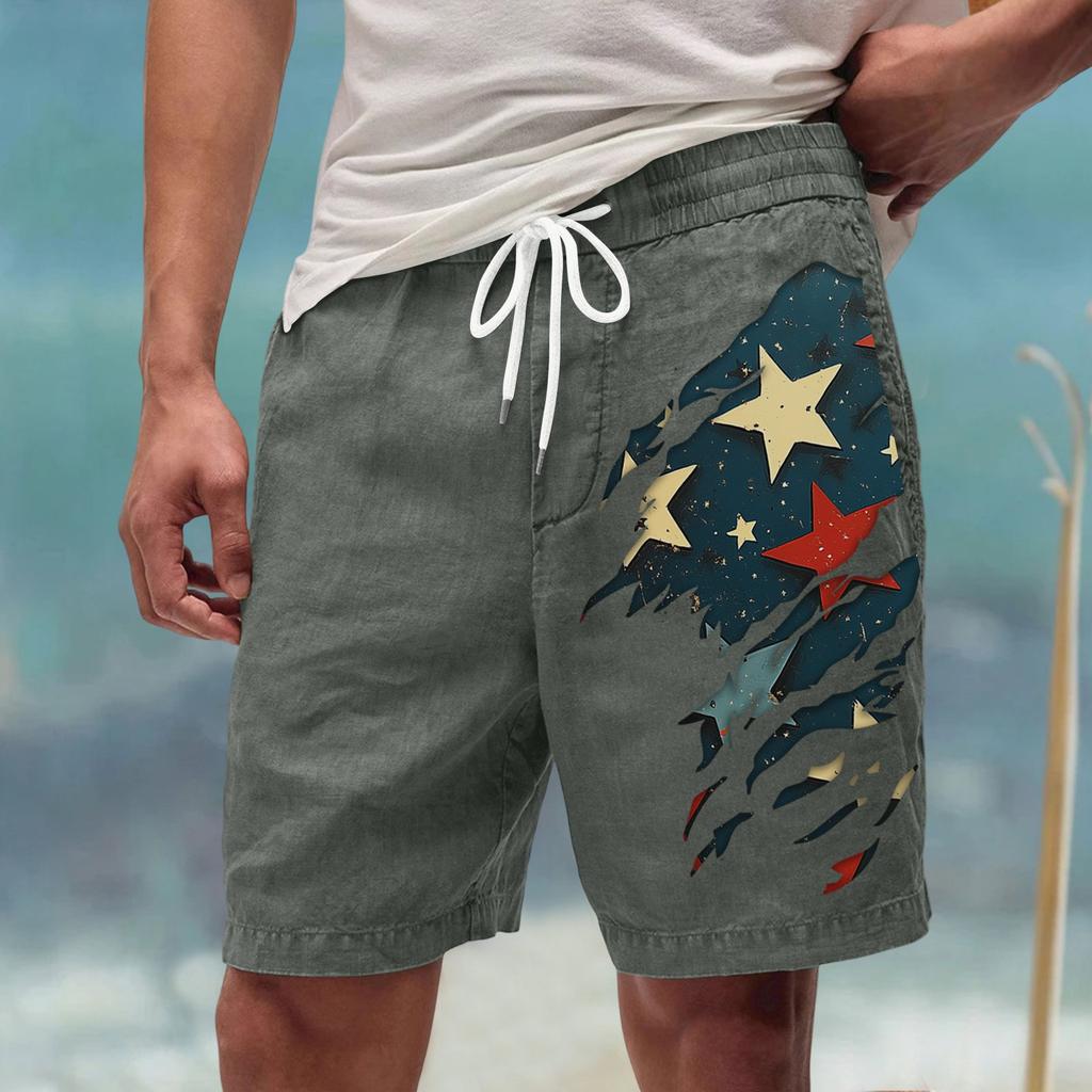 Men's Summer Large Casual Loose Sports Pants Beach Shorts