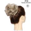 S-noilite Synthetic Elastic Band With Hair Curly Chignon Hair Women Drawstring Ponytail Hairpieces Black Brown Blonde Hairpiece