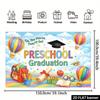 Rainbow Hot Air Balloon Tapestry, perfect for kindergarten graduation ceremonies and classroom celebration parties