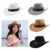Ethnic Vintage Cowboy Hats Wide Brims Sun Protections Breathable Polyester Summer Outdoor Hat For Music Festivals