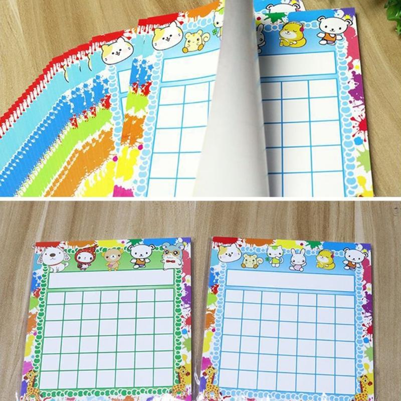 50 Pieces Classroom Incentive Chart Cartoon Children Positive Behavior Reward Board for Shool Teacher Student