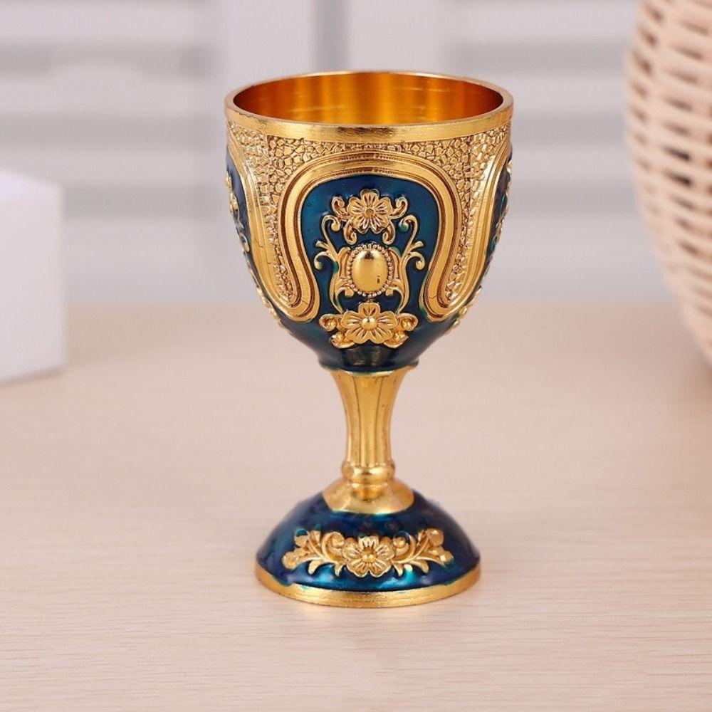 European Style Wine Glass Classic Metal White Wine Cup New Goblet  Family Friend Neighbor Gift