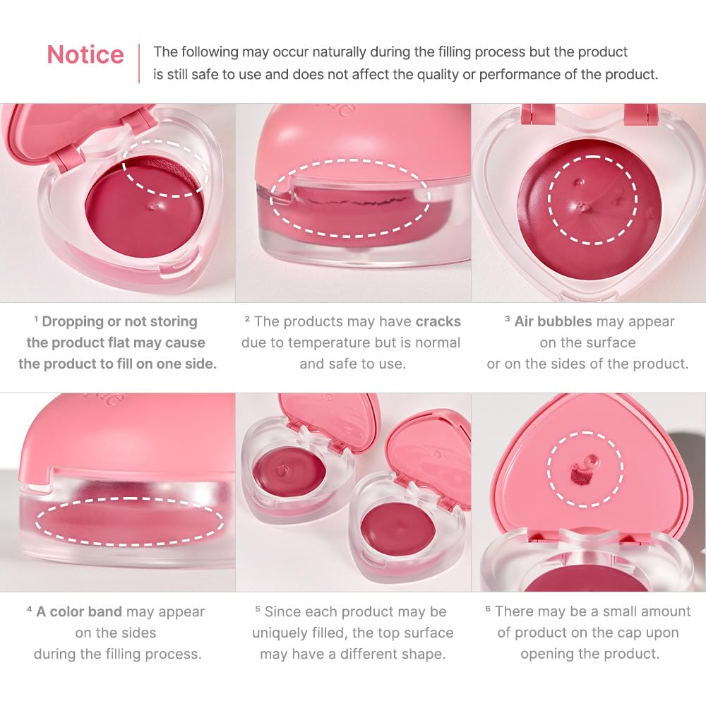Official Daisyk Souffle Color Pot Lip Coral & Cheek/Blusher/Matte/Glow (03 Choux)