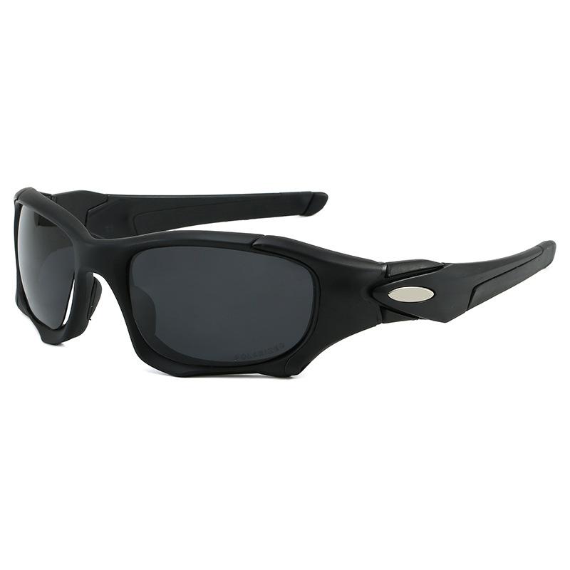 

Classic Outdoor Cycling Sports Glasses Trendy and Unique Sunglasses revo Coated sunglasses9137 Black Frame Gray Piece