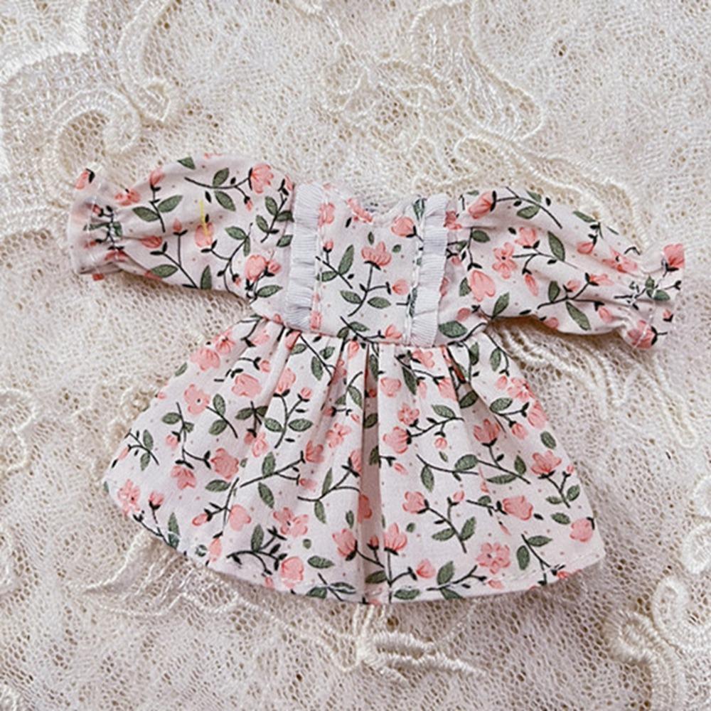 Handmade Printed Dresses Fashion Accessories Dolls Outfits Dresses Long Sleeve Multi-styles DIY Doll Clothes