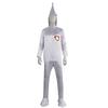 The Wizard of Oz Tin Man Cosplay Costume Adult Unisex Halloween Cosplay Silver Metallic Look