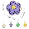 3D Print Flower Mechanical Clicker Keychain Crisp Click Sound Clicker Mechanism Knit Texture Fidget Keychain Simulation Plastic