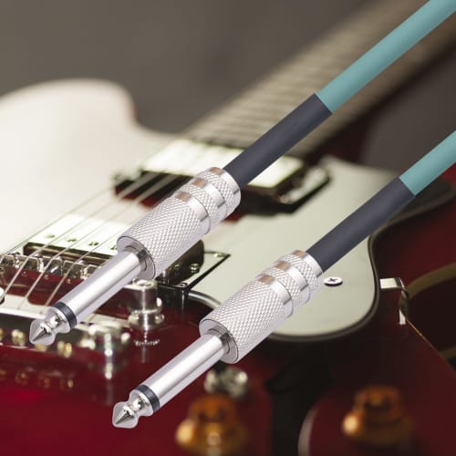 6.35mm HiFi Low-Noise Guitar Cable for Electric Guitar, Mixers, Active Speakers, Electronic Drums, and Electric Bass (10m / 32.8ft)