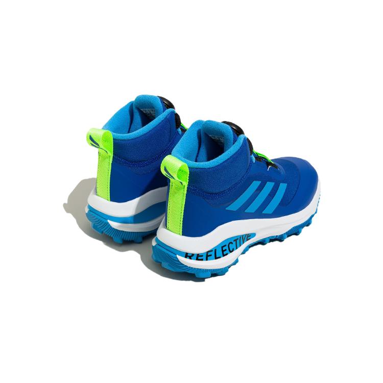 adidas Fortarun Boa Atr K Tessuto Casual Antiscivolo Ammortizzazione Resistente all'Abrasione Scarpe da Corsa Altezza Caviglia Bambini Blu GZ1808