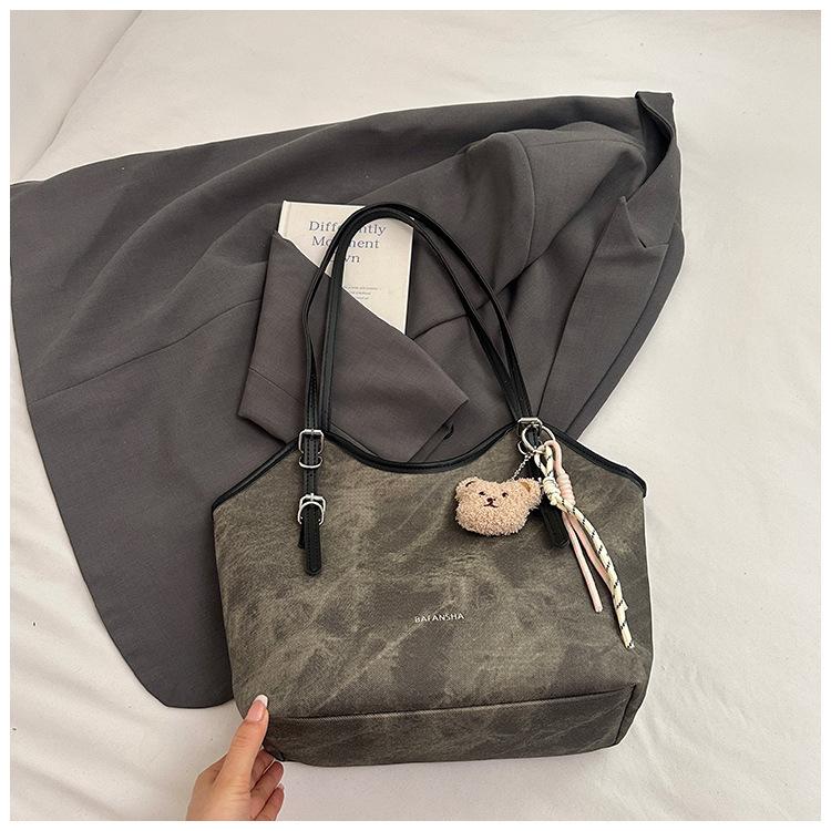 New Casual Tote Bag, High-end Shoulder Bag for Women, Retro Large-capacity Underarm Bag for Women