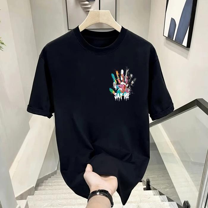 

женская мужская хлопковая футболка с круглым вырезом, с коротким рукавом, с принтом, повседневные футболки S