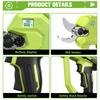 ONEGREEN Brushless 30MM Electric Pruner Shear 2 Gears Cordless Tree Bonsai Pruning Scissors Tools For Makita 21V Battery Pin