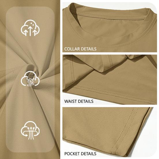 Herren Schlankes T-Shirt Rundhals Kurzarm Sommer T-Shirt Lässig Einfarbiges T-Shirt für Fitnessstudio Straße Strandbekleidung