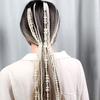 Imitation Pearl Hair Chain Fashion Hair Jewelry Long Alloy Chains For Women Exaggerated Headwear