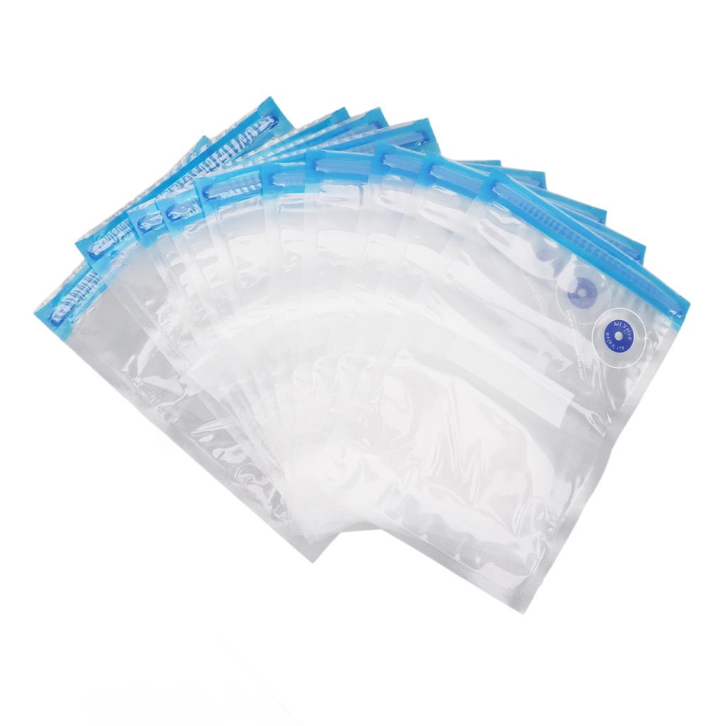 10pcs Vacuum Food Storage Bags Reusable Safe PE Vacuum Sled Food Storage Bag for Food Snack Storage Household
