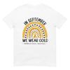 In September We Wear Gold Rainbow Childhood Cancer Awareness T-Shirt