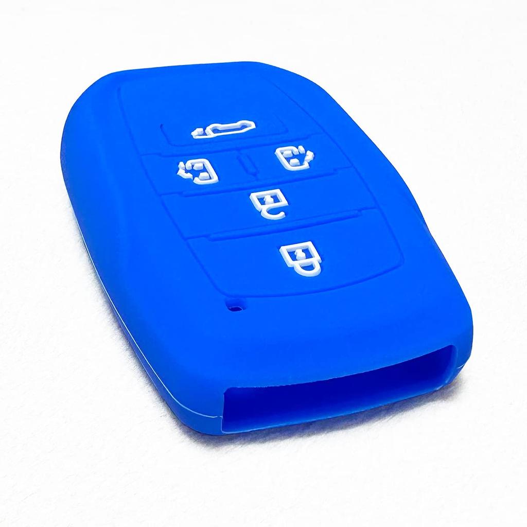IKT Smart Key Silicone Cover for Toyota Cars 5 Buttons Blue / New Alphard