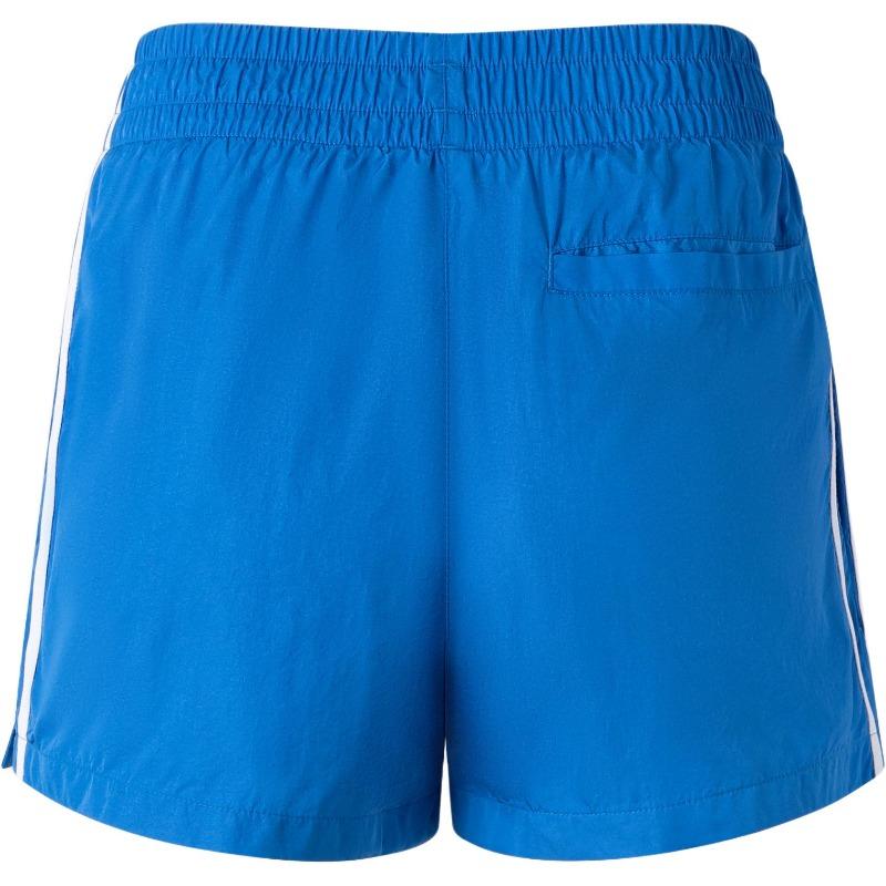 adidas Originals SS24 Short Shorts Comfortable Elastic Logo Print Mid Waist Sports Shorts Women Shorts Bird-Feather-Blue KA3925