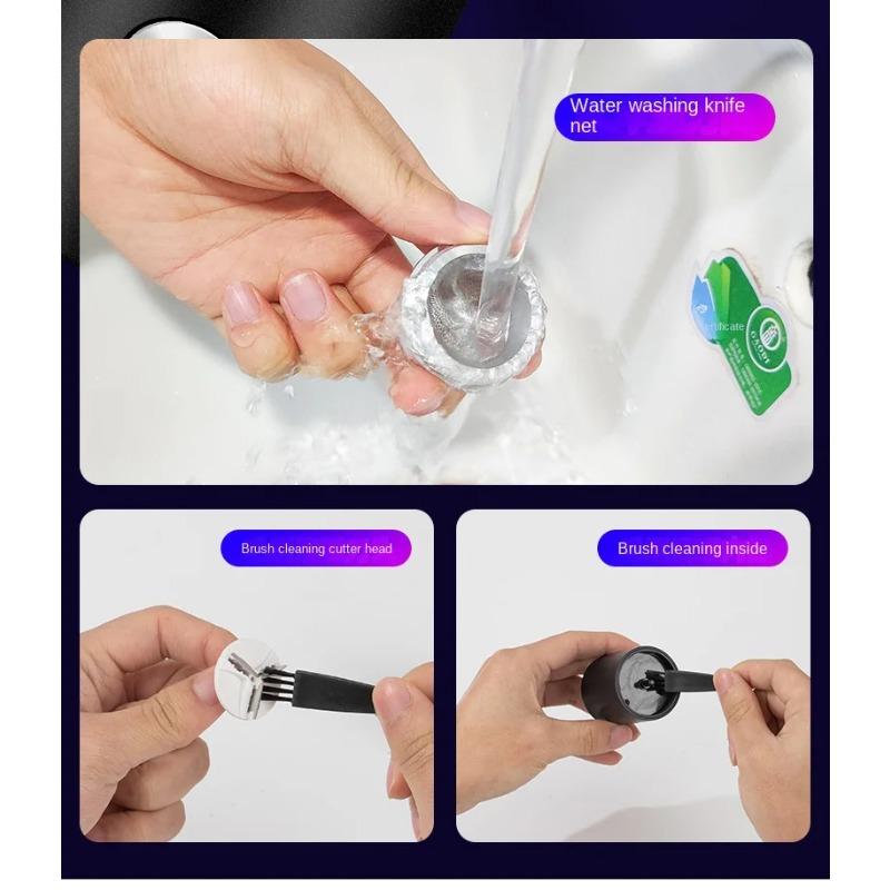 Portable Electric Epilator Mini Travel Beard Razor Shaving Machine Wet-Dry Dual Use Washable USB Rechargeable Hair Trimmer