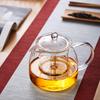 Pokaro Tea Teapot, Heat-Resistant Glass, Large Capacity (1350ml), Transparent and Stylish, Heat-Resistant (170°C), Microwave and Heat-Safe, Includes