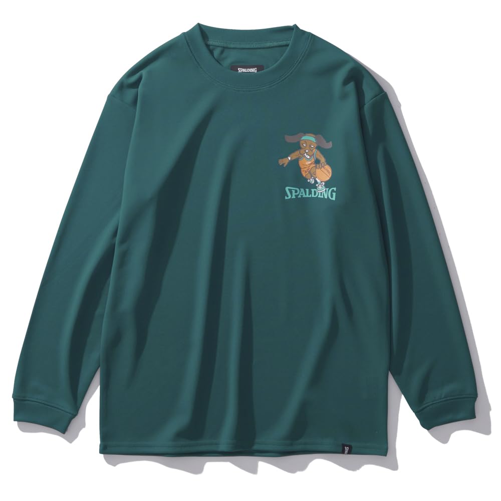 Spalding Junior Long Sleeve T-Shirt "Let's Play Hoops Spikes" Size 160 (SJT24163)