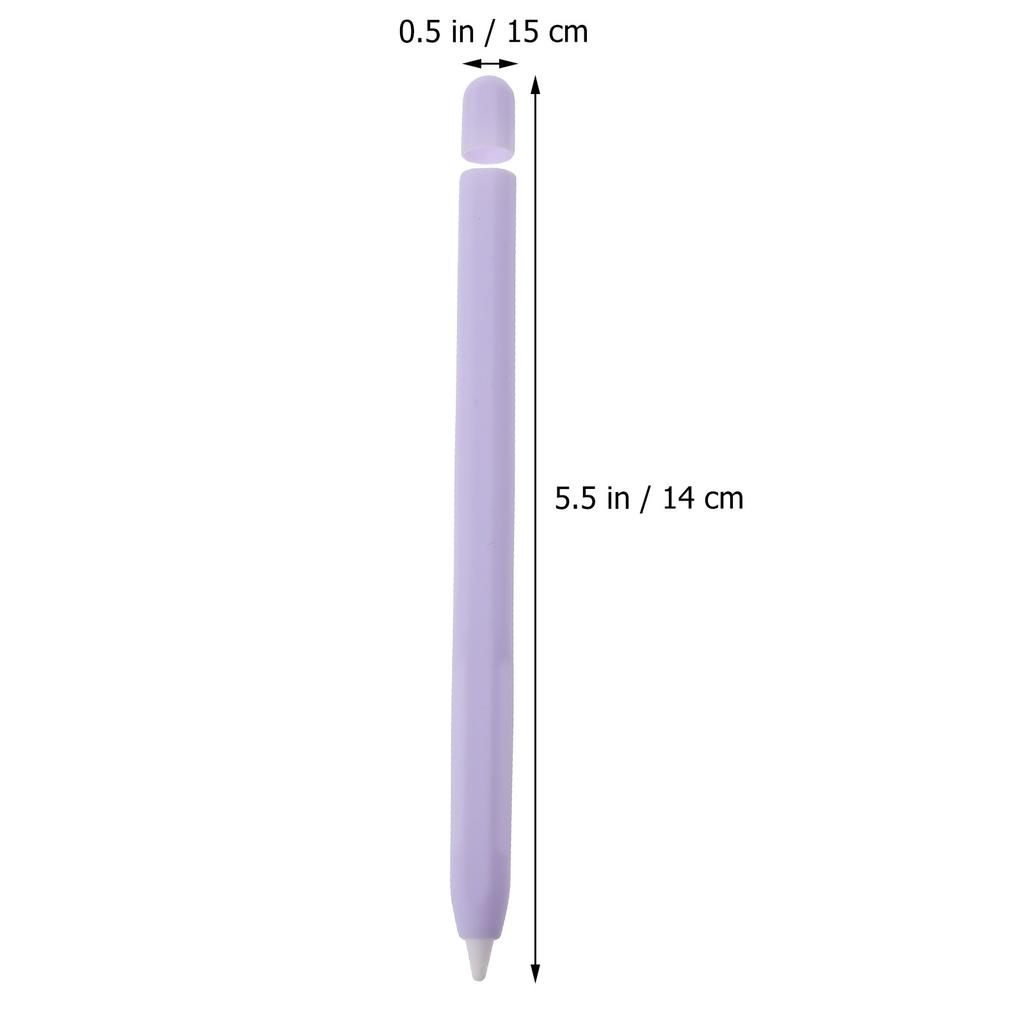Stylus Pen Protective Sleeve Silicone Carrot-Shaped Anti-Slip Non-Slip Case Protective Cover Anti-Fall Stylus Pen Holder