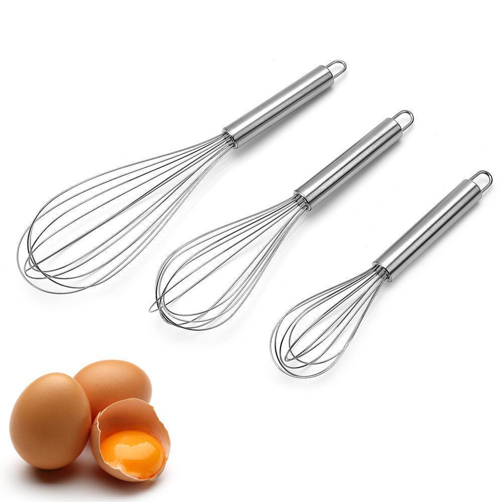 Stainless Steel Handheld Egg Beater - Multi-purpose Whisk for Baking