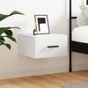 Maison Exclusive - White Wall-Mounted Bedside Table 35x35x20 Cm