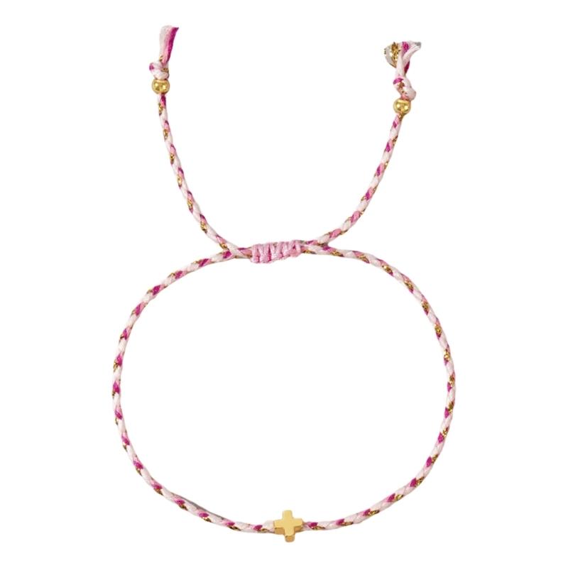 

Багатоцільовий богемний ретро-стиль, бавовняний мотузковий хрестик, браслет, регульований багатошаровий дизайн для чоловіків і жінок