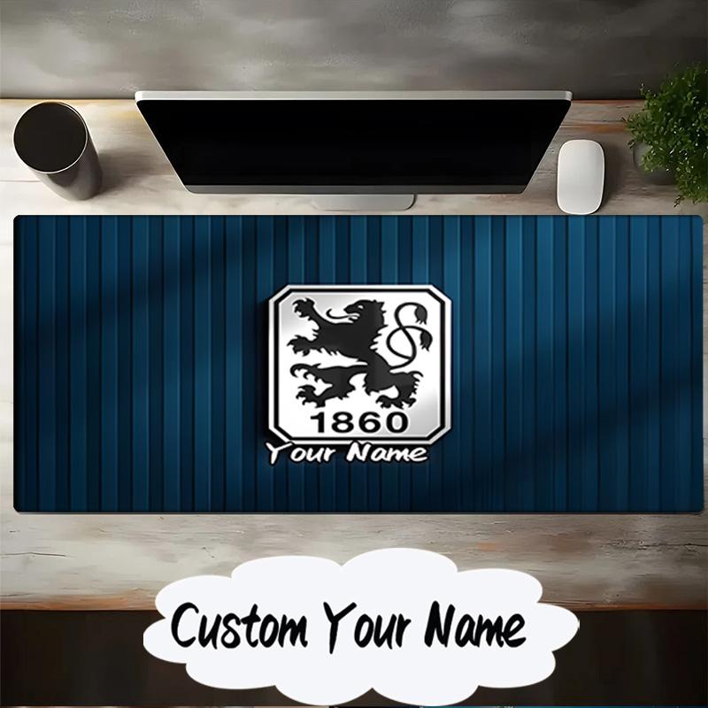 Custom Name Mouse Pad Club Crest Munchen Design Mouse Pad, Gaming Mouse Pad, Keyboard Pad, Desk Decor for Computer Notebook Fan Birthday Gift