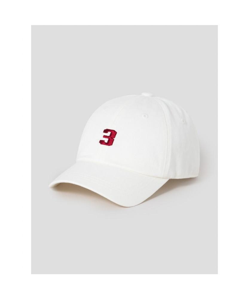8SECONDS Cotton Number Ball Cap White