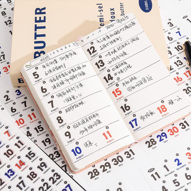 Yuezhen Daily Planner Stickers - 365-Day Journal Die-cuts