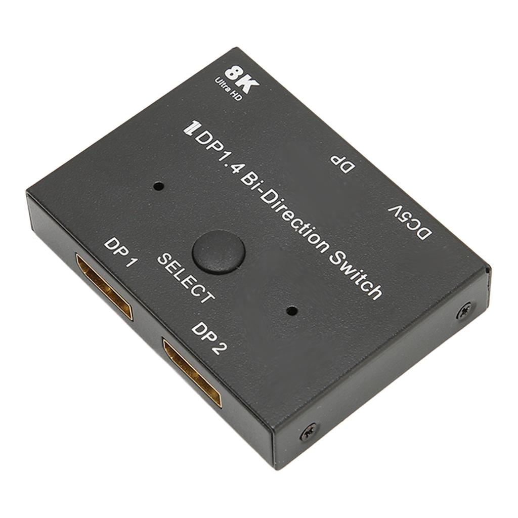 Displayport 1.4 Switch 8K 60Hz 1 In 2 and 2 In 1 Bidirectional Displayport Switch Splitter for Projector TV Monitor