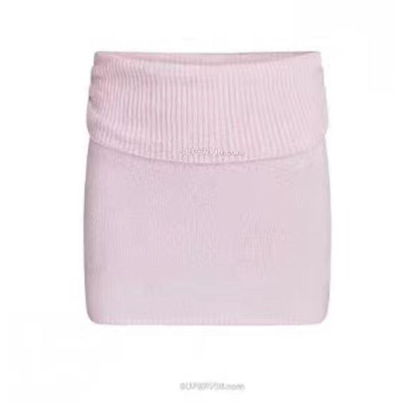 

Топ-халтер светло-розового цвета с открытыми плечами, европейский и американский стиль, горячая девушка Skirt S