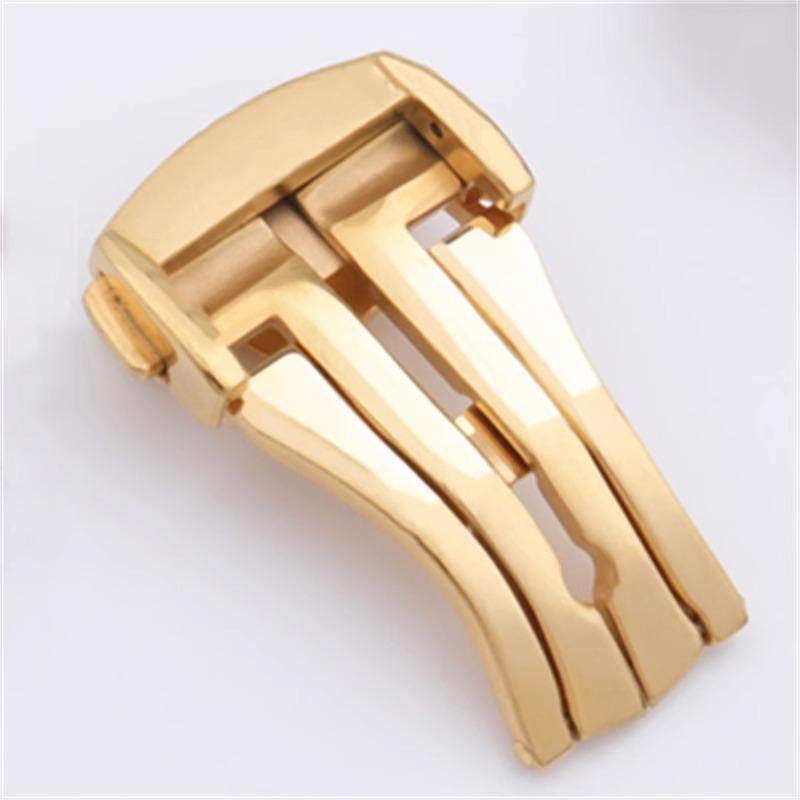18mm 20mm Metal Watch Band Buckle for Omega Stainless Steel Folding Buckle Silver Black Clasp Deployment Clasp Accessories