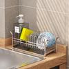 Japanese Style 304 Stainless Steel Kitchen Countertop Rack for Sponges, Soap, and Cloths