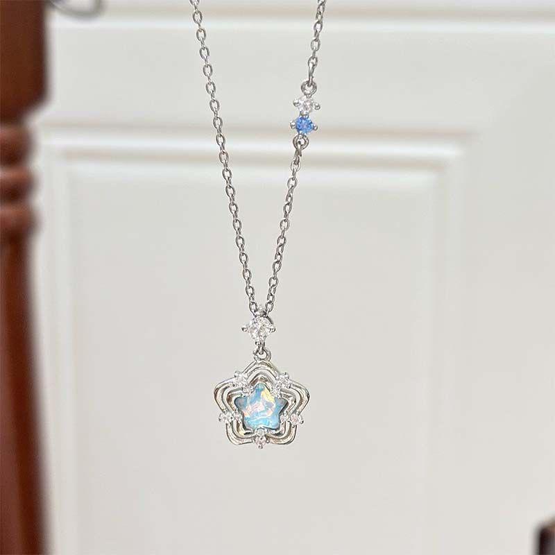 Ожерелье «Сердце Океана» Женское Универсальное Премиальное Чувство Нишевое Чувство Дизайна Подарок Девушке на День Рождения Легкое Роскошное Ожерелье