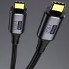Type C Male to Type C Male Cable Nylon Braid 40Gbps 8K@60Hz PD100W Fast Charge Sync Data Cable 40Gbps for Laptop Tablet
