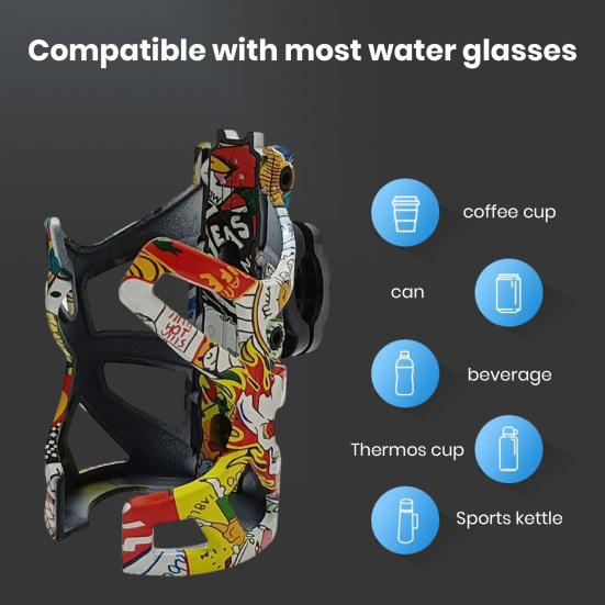 

Полка для бутылок с водой для велосипеда, безопасная, стильная, простая установка, прочная фиксация, подставка для бутылок нескольких цветов для горных велосипедов