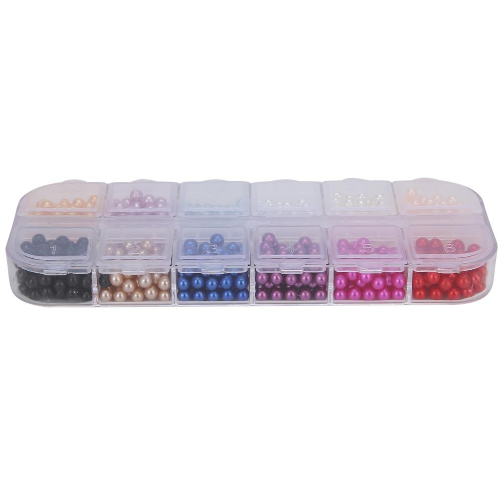 Round Shape Faux Pearl Beads No Hole Artificial ABS Beads Clothing Jewelry DIY Accessories