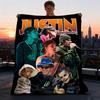1 Stück Bieber, Collage Outdoor Weiche Decke Ultra Flauschig, Warm, Vielseitig und Pflegeleicht für Camping, und
