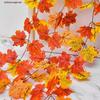 Red Maple Leaf Autumn Vine: Artificial Flower Wall & Ceiling Decor