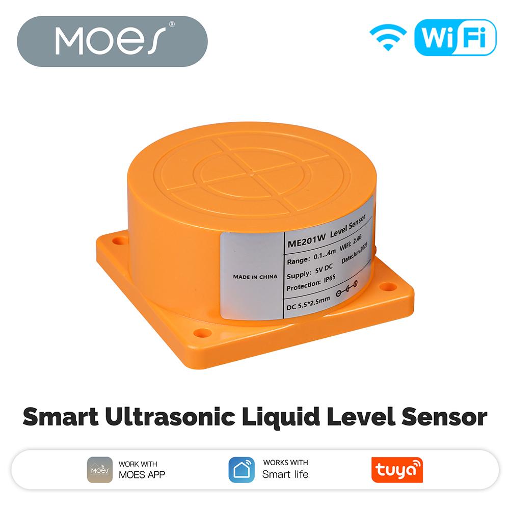 

Real-time Alarm Notification Ultrasonic Water Level Detector IP65 Waterproof Wireless Water Tank Level Sensor for Smart Home