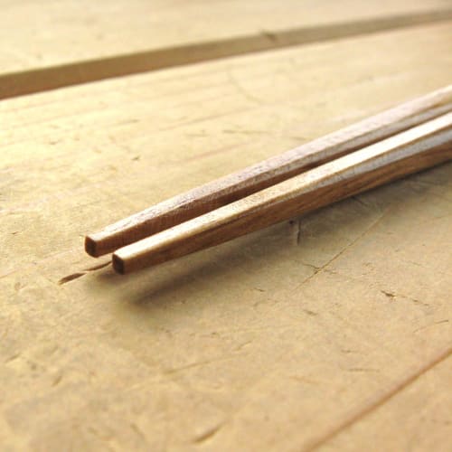 Nagao Chopsticks and Chopstick Case Set, 23cm Chestnut Chopsticks, Wooden