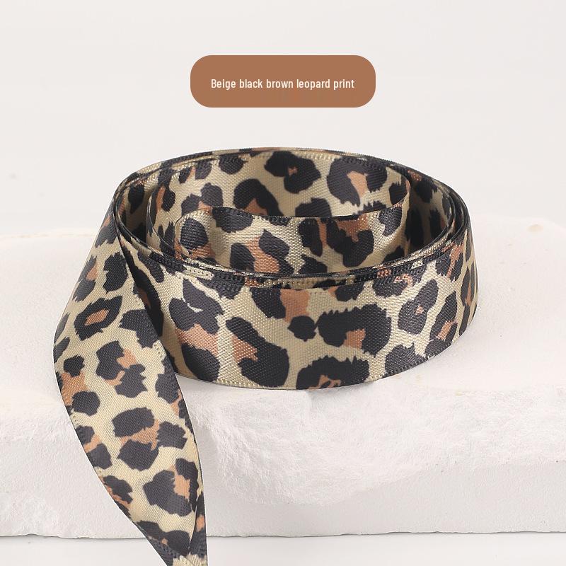 Personalized Leopard Print Satin Shoelaces 2cm - Wide Flat Laces for White Sneakers